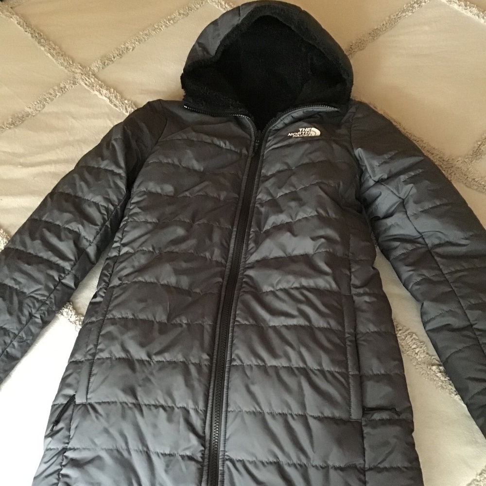 North face Women’s Reversible Winter Coat/Jacket Grey/Black Size XS
